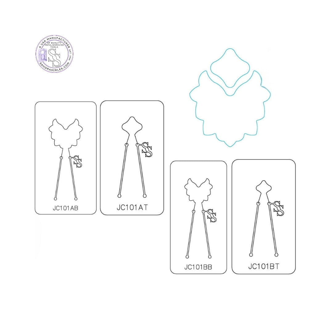 PANCAKE DIE JC101 2 PIECE NECKLACE